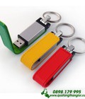 Hình ảnh: USB Vỏ Da in Dập logo Doanh Nghiệp làm quà tặng
