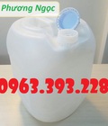 Hình ảnh: Can nhựa 20L vuông tròn, can nhựa đựng hóa chất, can màu trắng 20L