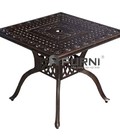 Hình ảnh: Bàn Vuông Nhôm Đúc Sơn Tĩnh Điện Ngoài Trời TE 2004-80A