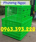Hình ảnh: Sọt nhựa rỗng 26 bánh xe, sóng nhựa rỗng HS015, sọt nhựa công nghiệp, sọt nhựa kích thước lớn