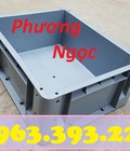 Hình ảnh: Thùng nhựa đặc có lỗ, thùng nhựa kích thước 480 x 380 x 200 mm, thùng nhựa công nghiệp