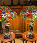 Hình ảnh: Đèn tiffany họa tiết hoa hồng xuất xứ Mỹ