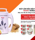 Hình ảnh: Máy Làm Sữa Đậu Nành Magic Korea - Tặng Kèm Bộ 6 Chén, 6 Đũa