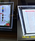 Hình ảnh: Biển menu thực đơn hộp đèn siêu mỏng để bàn