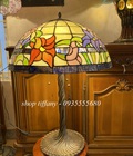 Hình ảnh: Đèn bàn tiffany hoạ tiết hoa leo mỹ.