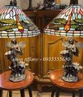 Hình ảnh: Giao lưu đôi đèn tượng tiffany hoạ tiết Chuồn Chuồn.