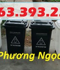 Hình ảnh: Thùng rác y tế 60L, thùng phân loại rác y tế, thùng rác y tế 60L có bánh xe
