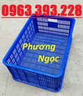 Hình ảnh: Sóng nhựa rỗng HS014, sọt nhựa chứa hàng, sọt nhựa nan thẳng