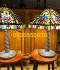 Hình ảnh: Đôi đèn tiffany họa tiết âu
