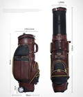 Hình ảnh: Túi gậy golf fullset da cao cấp QB043 nắp cứng