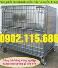 Hình ảnh: Lồng thép công nghiệp, lồng thép có bánh xe, lồng thép có nắp, lồng thép đựng hàng công nghiệp,