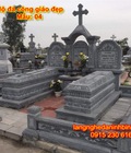 Hình ảnh: Mộ đá công giáo bằng đá xanh nguyên khối đẹp mẫu 04