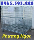 Hình ảnh: Lồng thép, lồng trữ hàng, lồng sắt mạ kẽm, xe đẩy lồng, sọt sắt đựng hàng có bánh xe