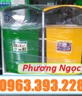 Hình ảnh: Thùng rác nhựa treo đôi 80L, thùng rác nhựa composite, thùng rác công cộng, thùng rác treo đôi
