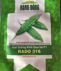 Hình ảnh: Hạt giống khổ qua lai trái dài Rạng Đông