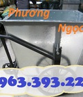 Hình ảnh: Xe thu gom rác bằng tôn, xe rác 500L, xe chở rác tôn 3 bánh, xe rác 500 Lít