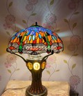 Hình ảnh: Đèn tiffany hai thân họa tiết chuồn chuồn