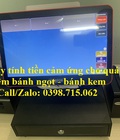 Hình ảnh: Chuyên lắp đặt máy tính tiền cảm ứng giá rẻ cho quán trà sữa trà chanh quán rau má xanh tại Đồng Tháp
