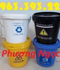 Hình ảnh: Xô đựng rác thải y tế, xô y tế nắp xoay, xô y tế treo xe tiêm, xô nhựa y tế