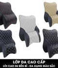 Hình ảnh: Bộ gối tựa cổ và lưng Cao su non bọc da cao cấp THACO