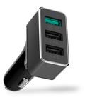 Hình ảnh: Tẩu sạc 3 cổng USB chính hãng Uniteck Công nghệ sạc nhanh 3.0