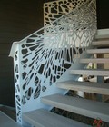 Hình ảnh: Cầu thang cắt CNC nghệ thuật, sơn tĩnh điện bền, đẹp