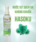 Hình ảnh: Xịt kháng khuẩn Hasoku chai 100ml tiện ích