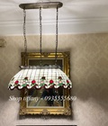 Hình ảnh: Giao lưu đèn tiffany thả bàn ăn họa tiết hoa hồng.