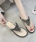 Hình ảnh: Giày Sandal nữ Quảng Châu quai kẹp phối đá vừa xinh vừa sang chảnh