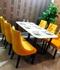 Hình ảnh: bộ bàn ghế cafe,gia đình,nhà hàng BAKER nhung vàng