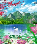 Hình ảnh: Tranh gạch hoa sen 3D