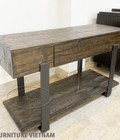 Hình ảnh: Bàn Console gỗ thông chân sắt giả cổ