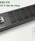 Hình ảnh: Thanh nguồn PDU 6 ổ cắm, 8 ổ cắm, 12 ổ cắm chuẩn C13 có aptomat