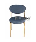 Hình ảnh: Ghế café bọc vải chân vàng hiện đại cao cấp hcm VERPAN 2-F