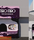Hình ảnh: Thiết kế quán trà sữa take away Mao Mao – quận 10