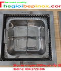 Hình ảnh: Bếp lẩu inox 4 ngăn có lắp đậy