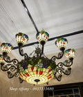 Hình ảnh: Giao lưu đèn chùm tiffany 12 tay mới về.