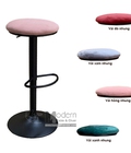 Hình ảnh: CB2263 A-F | Ghế quầy bar bọc vải nhung chân sắt giá rẻ HCM