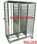 Hình ảnh: Xe đẩy khay cơm inox nhà hàng giá rẻ