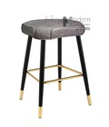 Hình ảnh: CB LOUIS 2C-P | Ghế Quầy Bar Có Nệm Không Lưng Chân Sắt Hiện