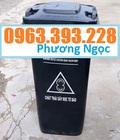 Hình ảnh: Thùng đựng rác công cộng 120L, thùng rác 2 bánh xe, thùng rác nhựa HDPE 120 Lít