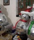 Hình ảnh: Sản xuất mô hình tuần lộc cuốn thép và người tuyết trang trí noel