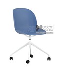 Hình ảnh: Ghế Làm Việc Hiện Đại Thân Nhựa Chân Xoay Có Bánh Xe HCM