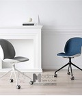 Hình ảnh: Ghế Làm Việc Hiện Đại Thân Nhựa Có Nệm Vải Nhập Khẩu