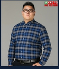 Hình ảnh: Áo Sơ Mi Caro Xanh big size 2XL 6XL