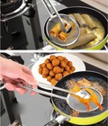 Hình ảnh: Dụng cụ kẹp gắp đồ chiên có lưới inox lọc dầu GD003 