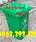 Hình ảnh: Thùng rác công cộng 90L nắp kín, thùng rác có nắp đậy, thùng rác 90 Lít nhựa HDPE