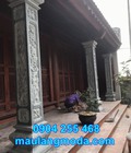 Hình ảnh: Lắp đặt cột đá nhà thờ họ tại Thường Tín Hà Nội
