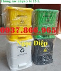 Hình ảnh: Thùng rác nhựa y tế đạp chân 10L, 15L, 20L