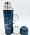 Hình ảnh: Bình đựng nước giữ nhiệt 500ml in hình chuột Mickey màu xanh navy GD011